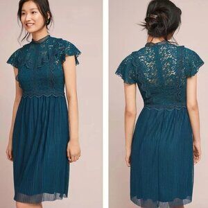 Anthropologie Feather Bone Greenwich Lace Dress